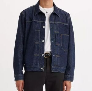 Nwot! Levi's® Premium Type I Roll Up Selvedge Trucker Jacket